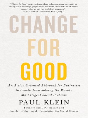 cover image of Change for Good